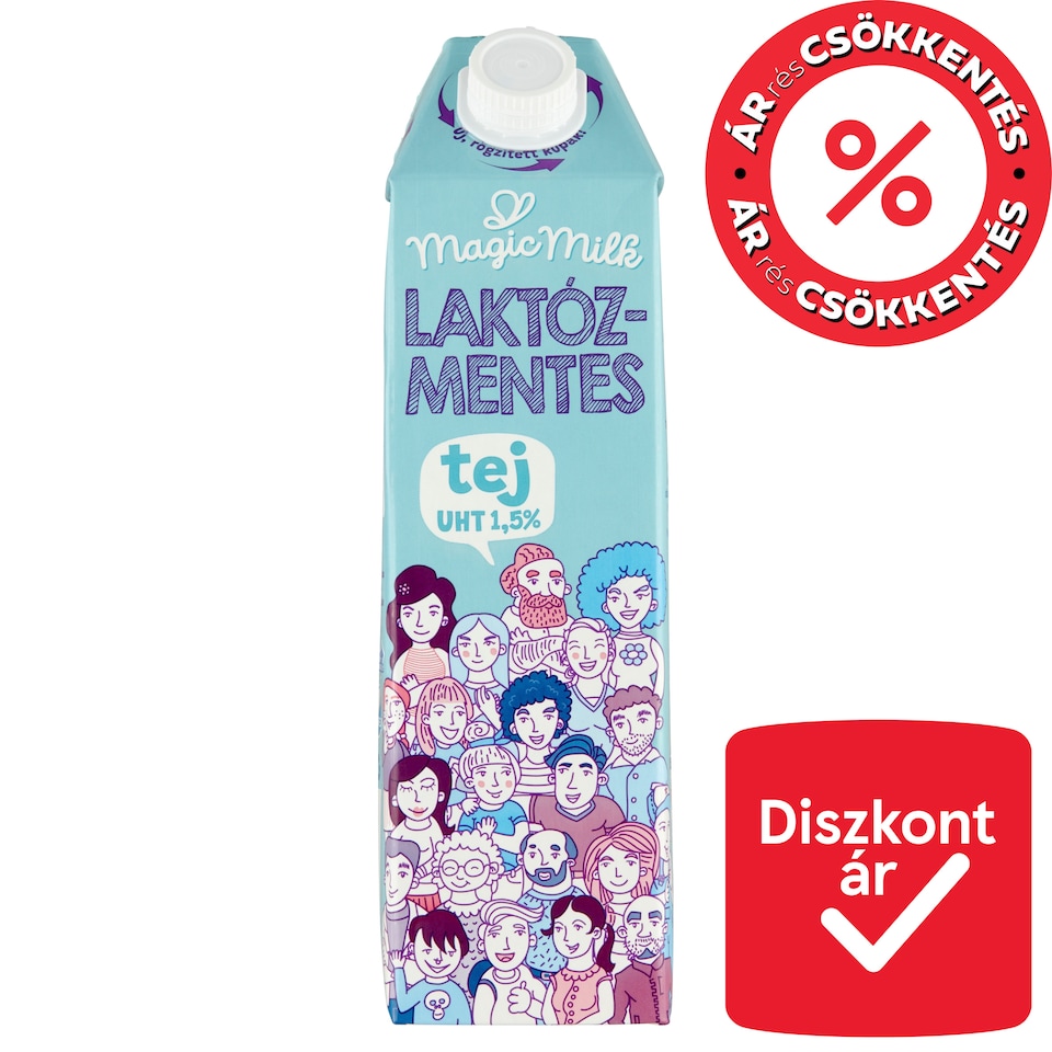 Magic Milk laktózmentes UHT zsírszegény tej 1,5% 1 l  1. kép