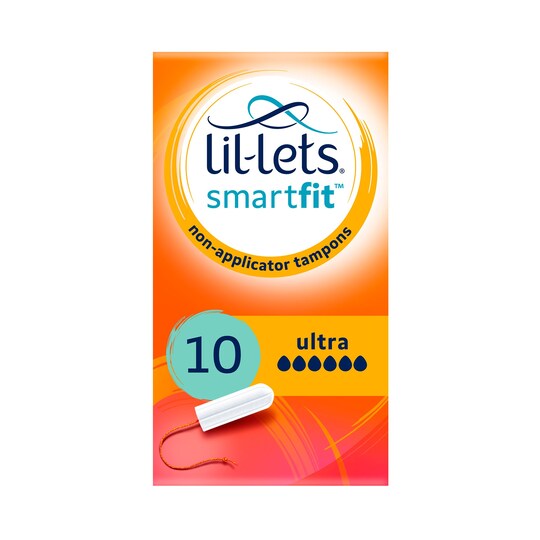 Lil Lets Non Applicator Ultra Tampons 10 Pack