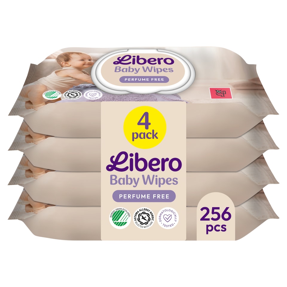 Libero nedves törlőkendő 4 x 64 db 1. kép