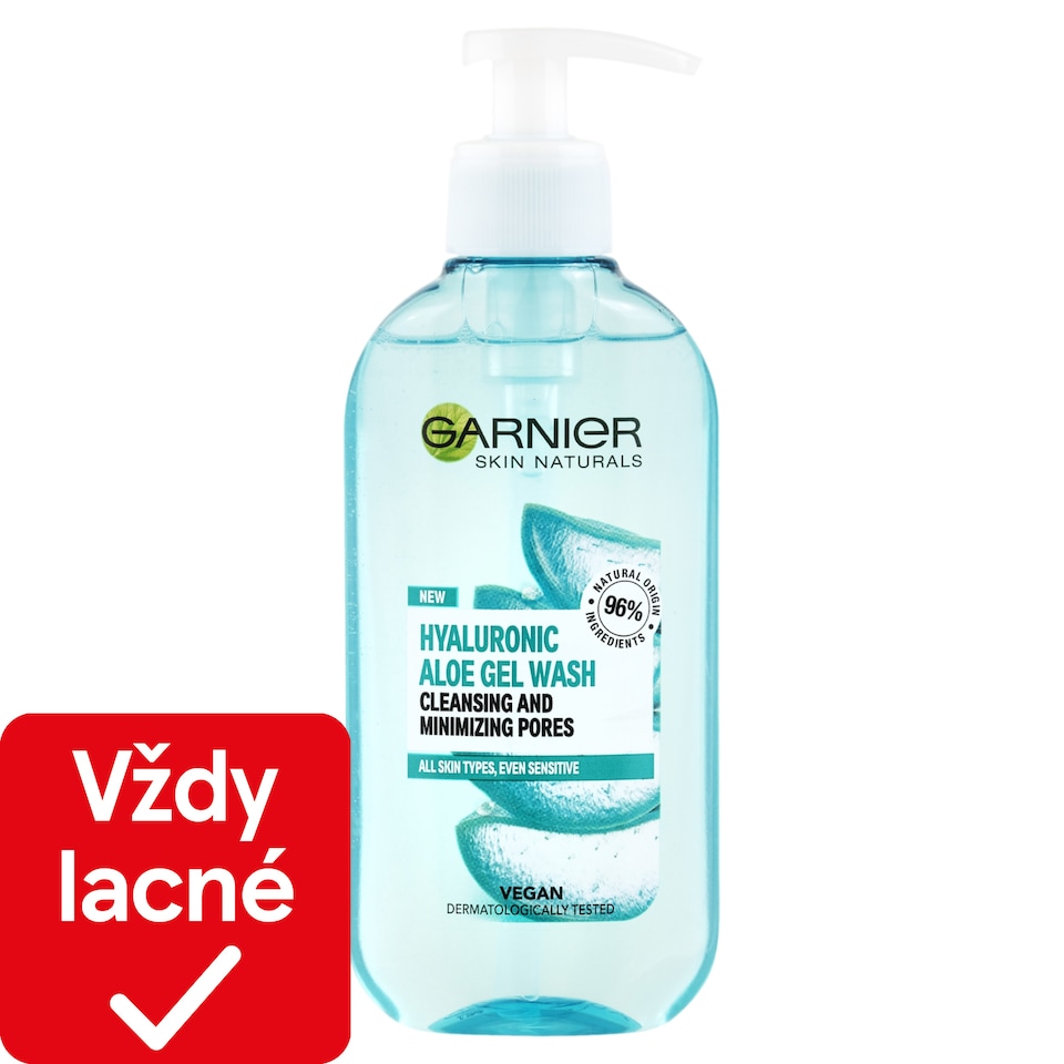 Garnier Skin Naturals Hyaluronic Aloe čistiaci gél, 200 ml