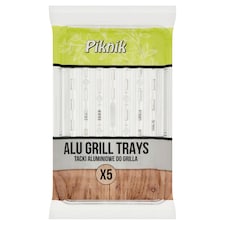 Piknik grill alutálca 5 db