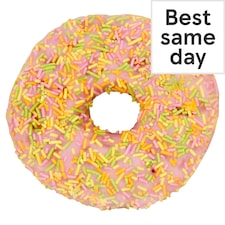 Tesco Pink Iced Doughnut