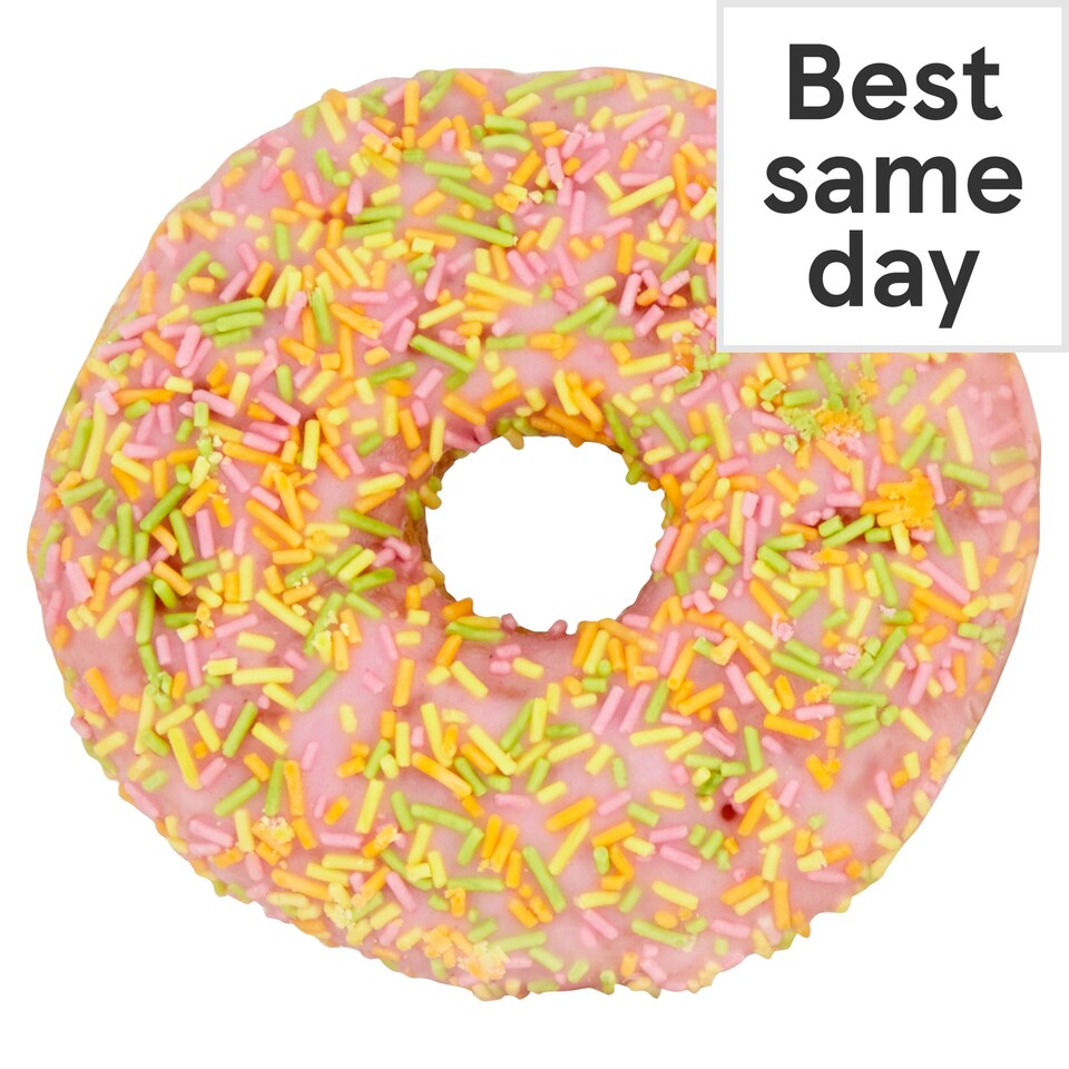 Tesco Pink Iced Doughnut