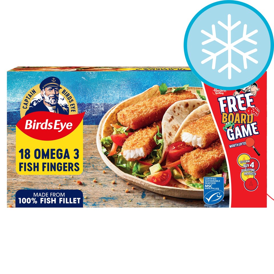 Birds Eye 18 Breaded Omega 3 Fish Fingers 504g Tesco Groceries