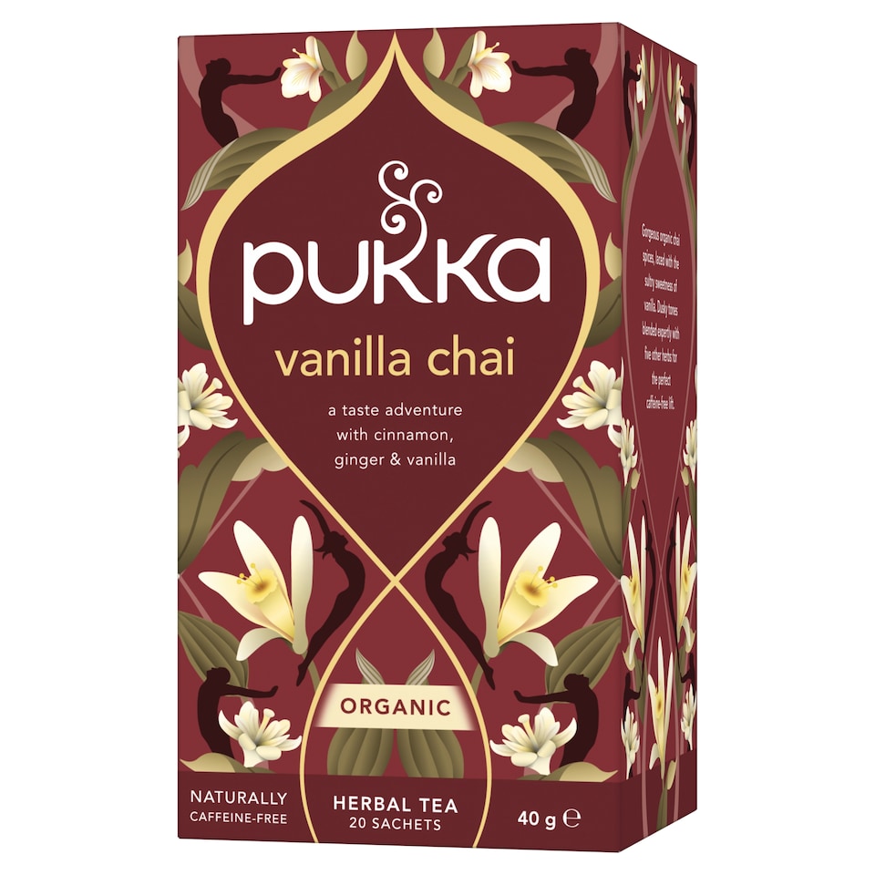 image 1 of Pukka Organic Vanilla Chai Tea 20 Herbal Tea Bags 40g