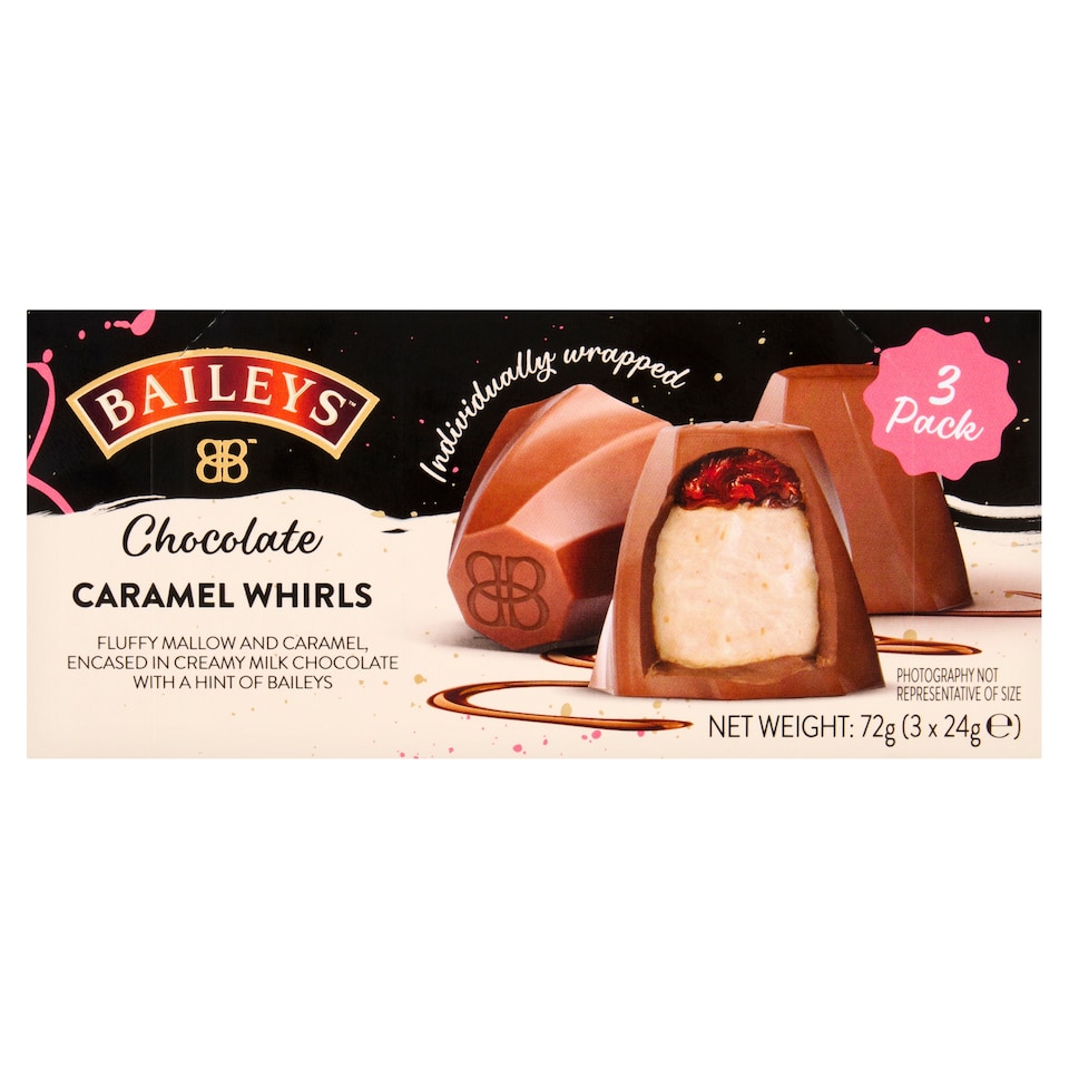 Baileys Milk Chocolate Caramel Whirls 72g