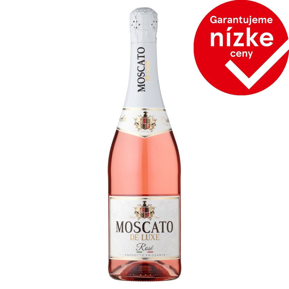 Moscato De Luxe Rosé alkoholický nápoj sýtený 0,75 l