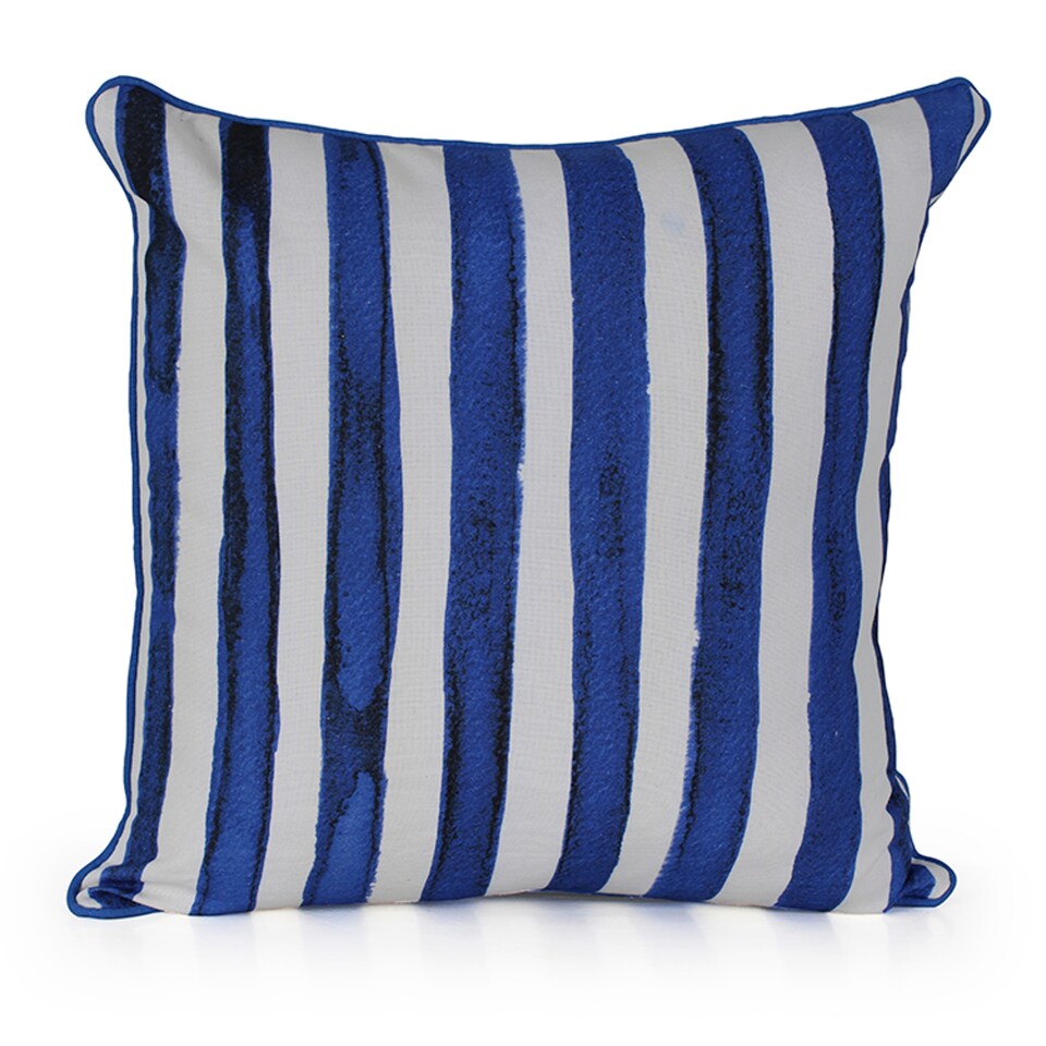 Tesco Blue Stripe Cushion