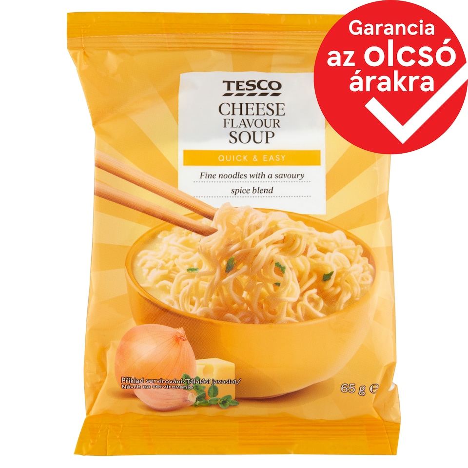 Tesco instant tésztaleves sajt ízzel 65 g