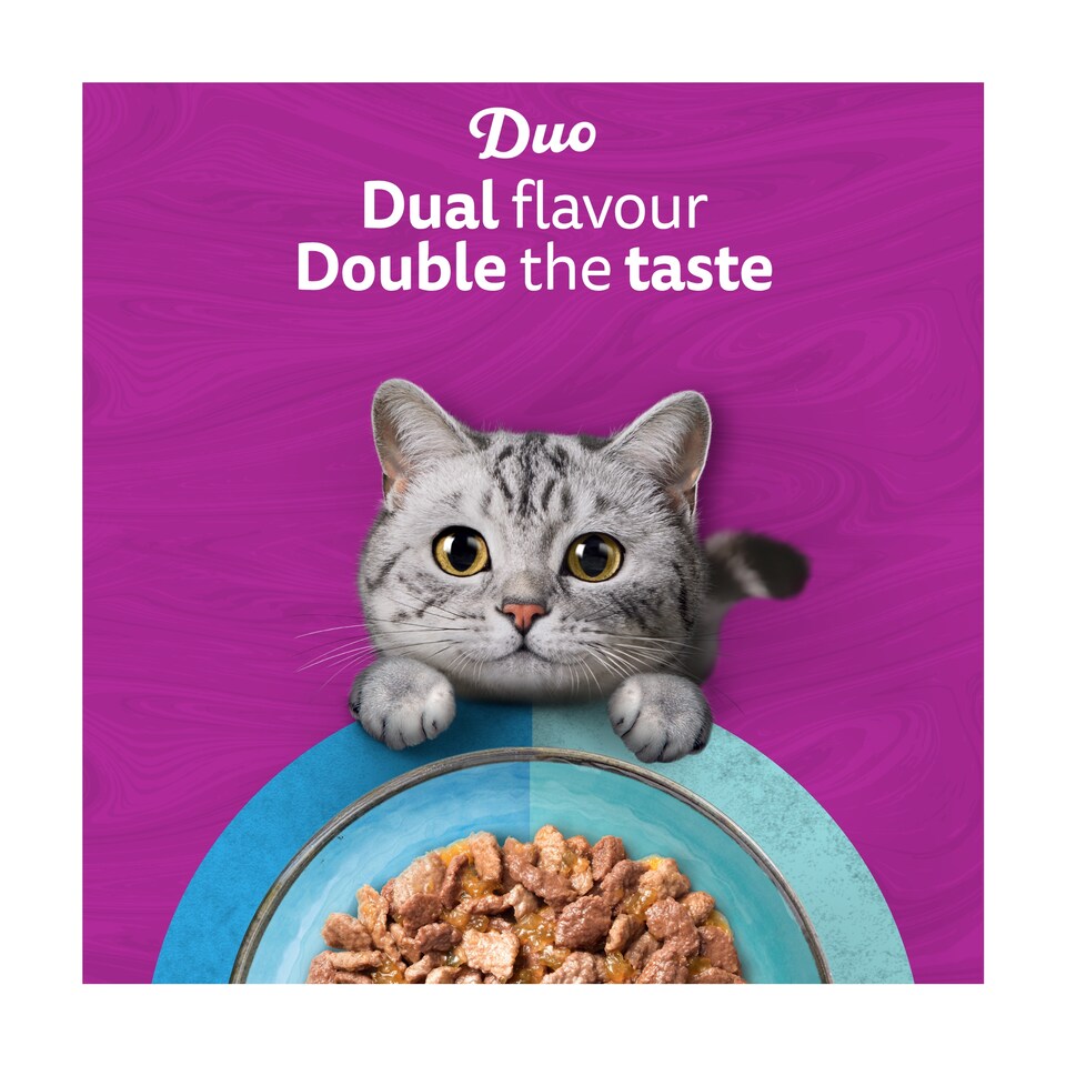 image 1 of Whiskas Duo Ocean Delights Adult Cat Food Pouches Jelly 12x85g