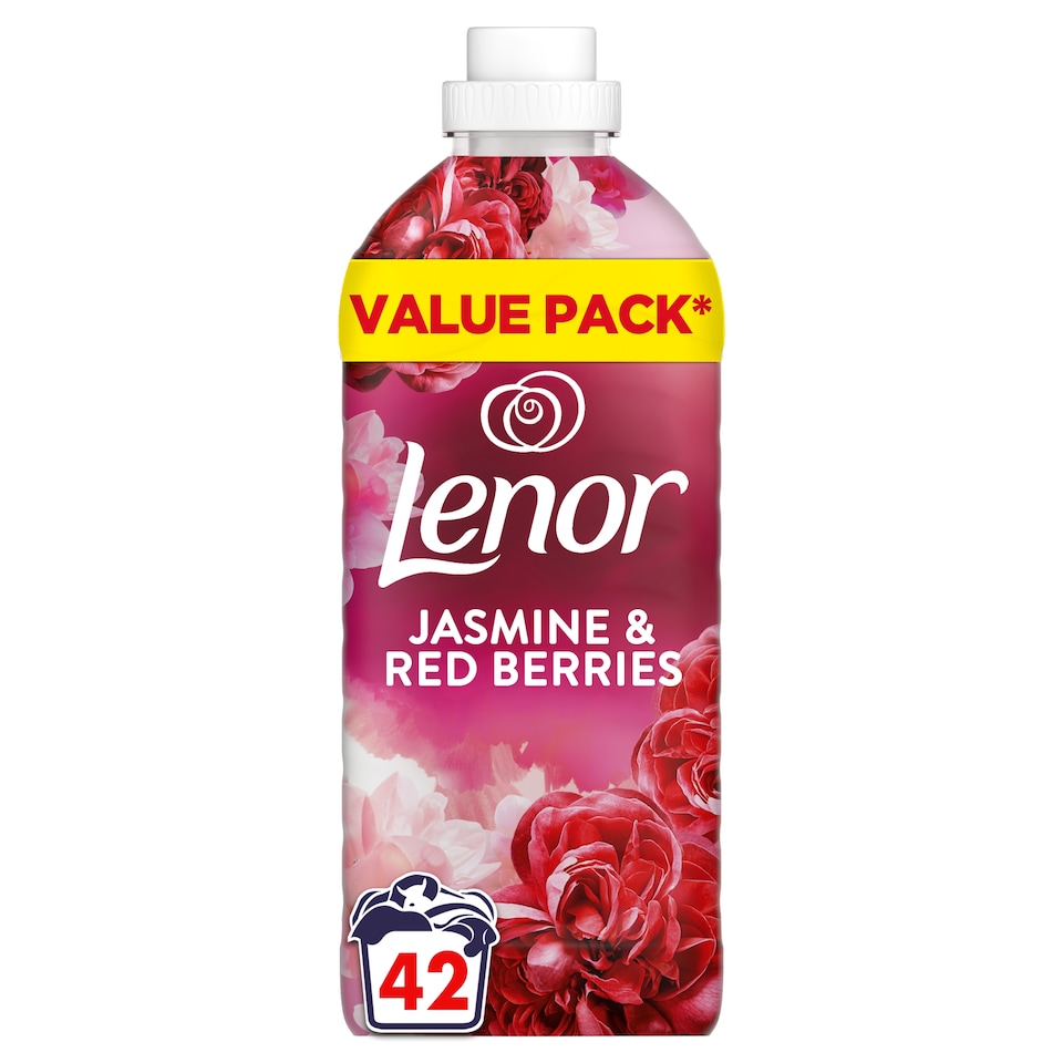 image 1 of Lenor Fabric Conditioner Jasmine & Red Berries 42 Washes 1.386Ltr