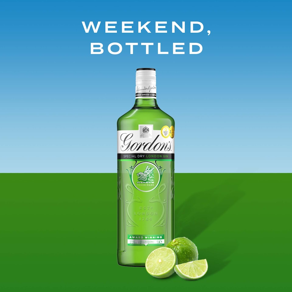 image 1 of Gordon's Special Dry London Gin Bottle 37.5% Vol 1L