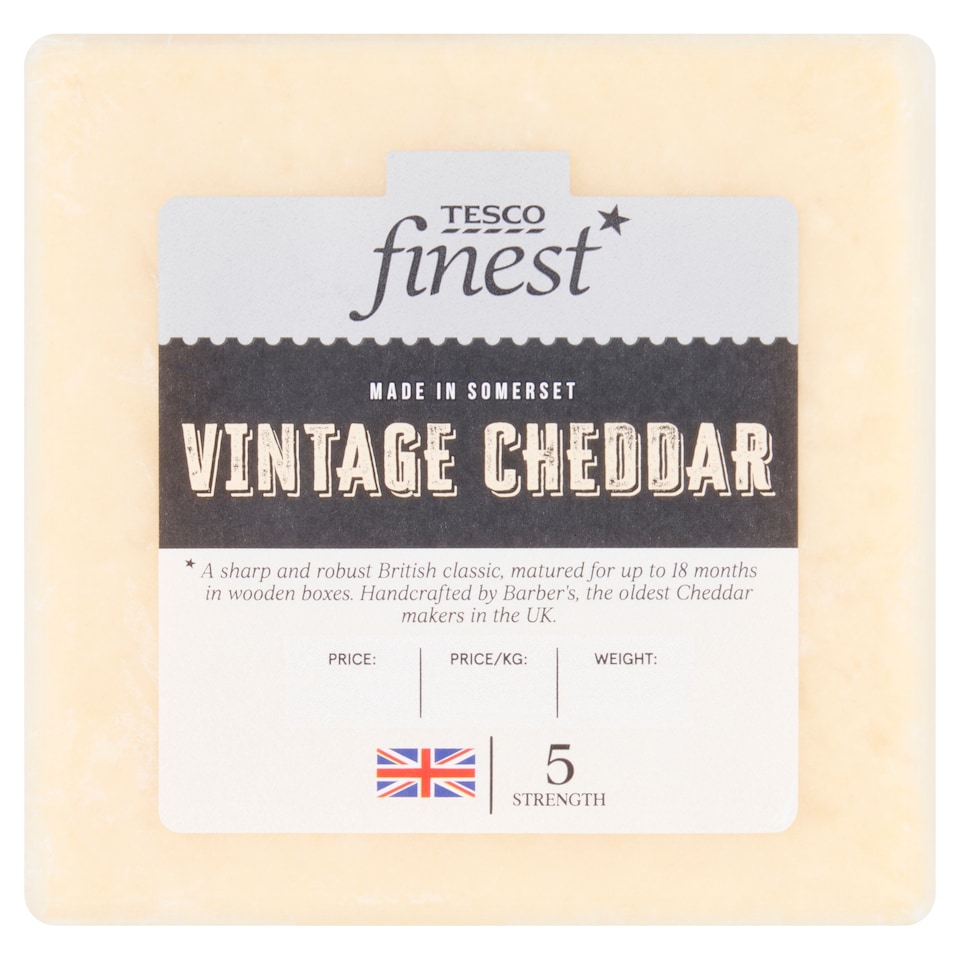Tesco Finest Vintage Cheddar 200G