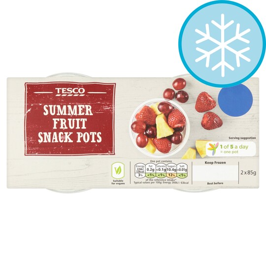 Tesco Summer Fruit Mix Pots Tesco Groceries