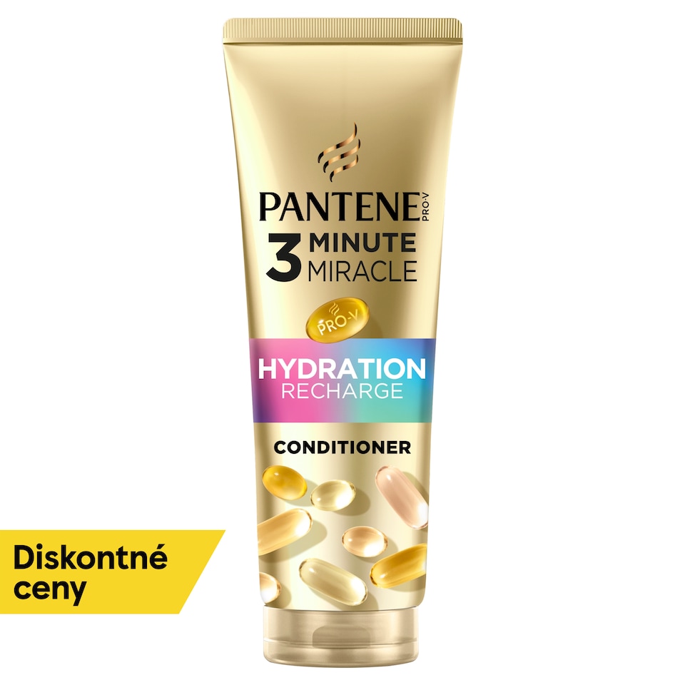 obrázok 1 z Pantene Pro-V Hydration Recharge 3 Minute Miracle Kondicionér 220 ml na Veľmi Suché Vlasy