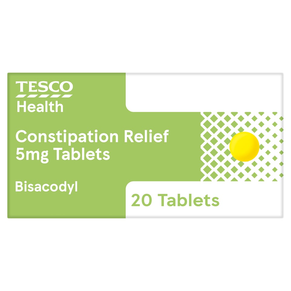 Tesco Health Constipation Relief Bisacodyl Tablets - Laxative 20s