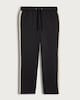 image 4 of The F&F Edit Woven Side Stripe Drawstring Joggers in Black