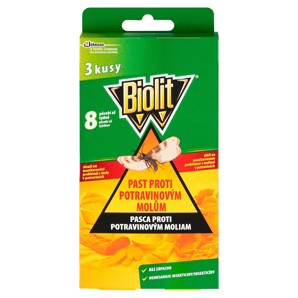 obrázok 1 z Biolit Pasca proti potravinovým moliam 3 ks