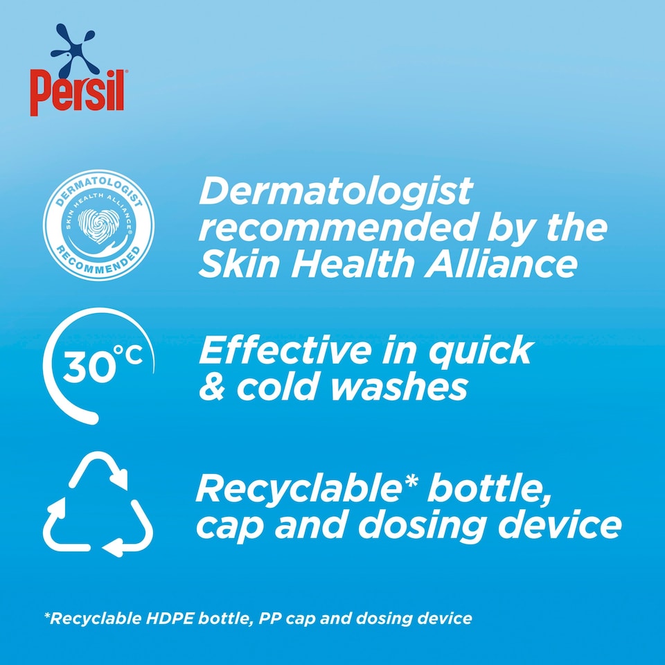 image 1 of Persil Non Bio Laundry Washing Liquid Detergent 35 Washes 945ML