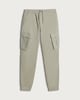 image 4 of F&F Cotton Rich Drawstring Cuffed Cargo Joggers in Grey