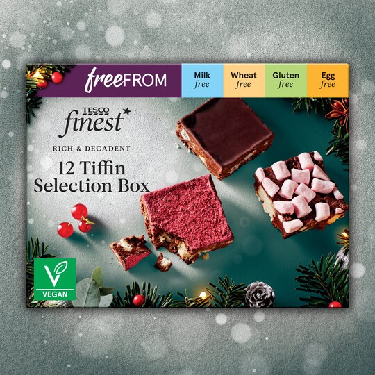 Tesco Finest Free From 12 Tiffin Selection Box Tesco Groceries