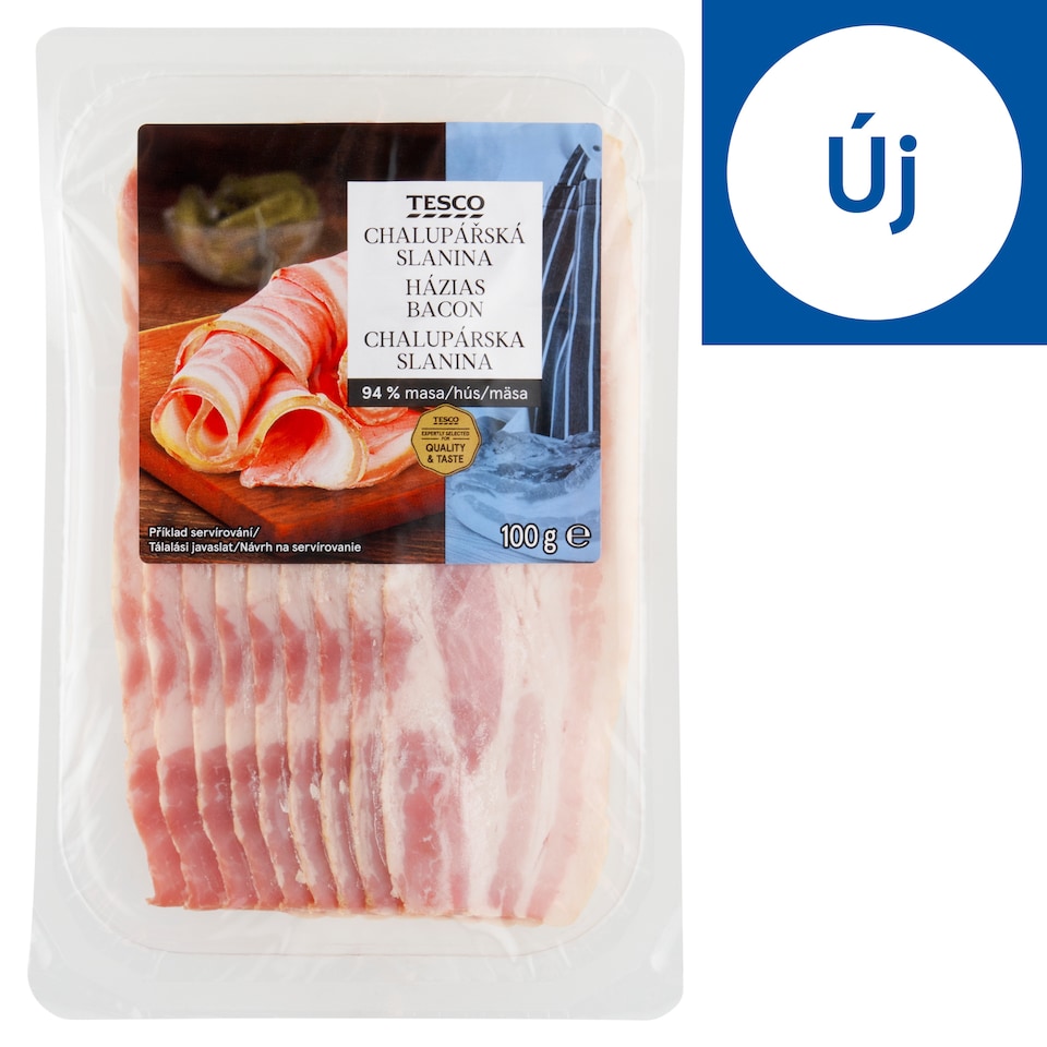Tesco Sliced Homemade Bacon 100 g