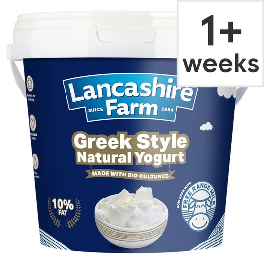 Lancashire Farm Greek Style Yogurt 1Kg Tesco Groceries