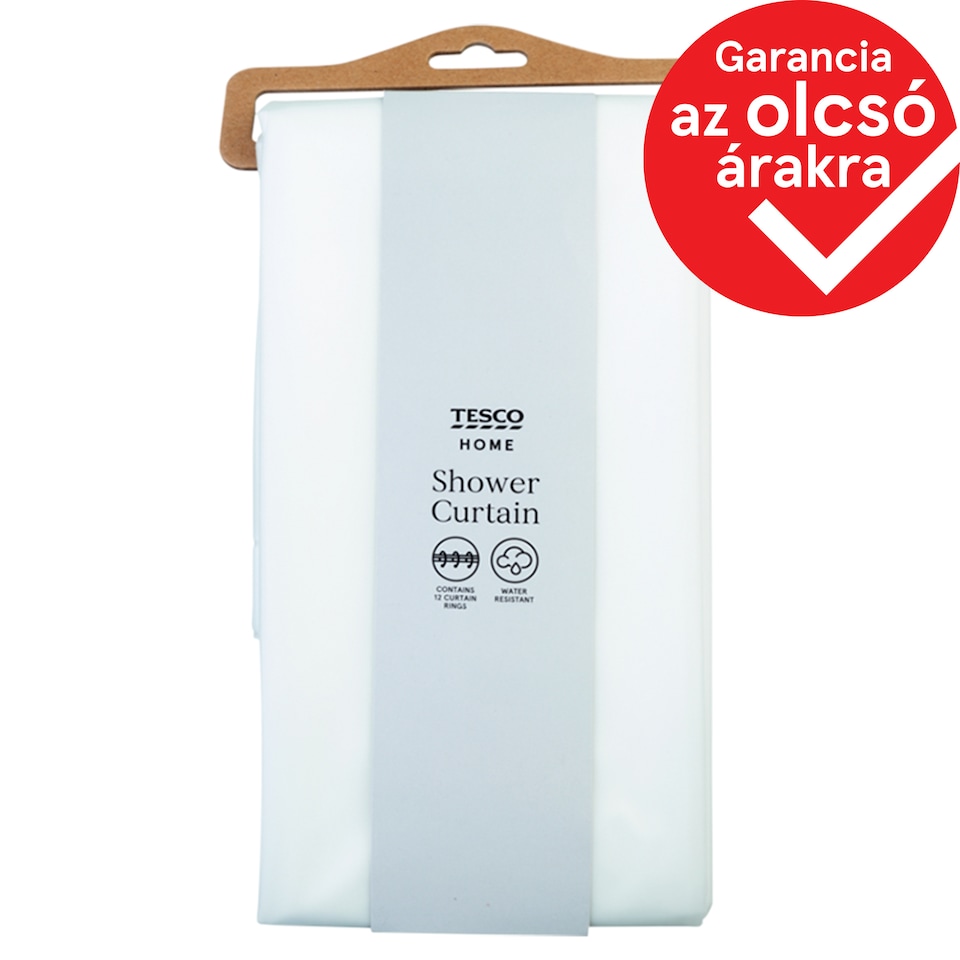 F&F Home zuhanyfüggöny gyűrűkkel 180 cm x 180 cm 1. kép