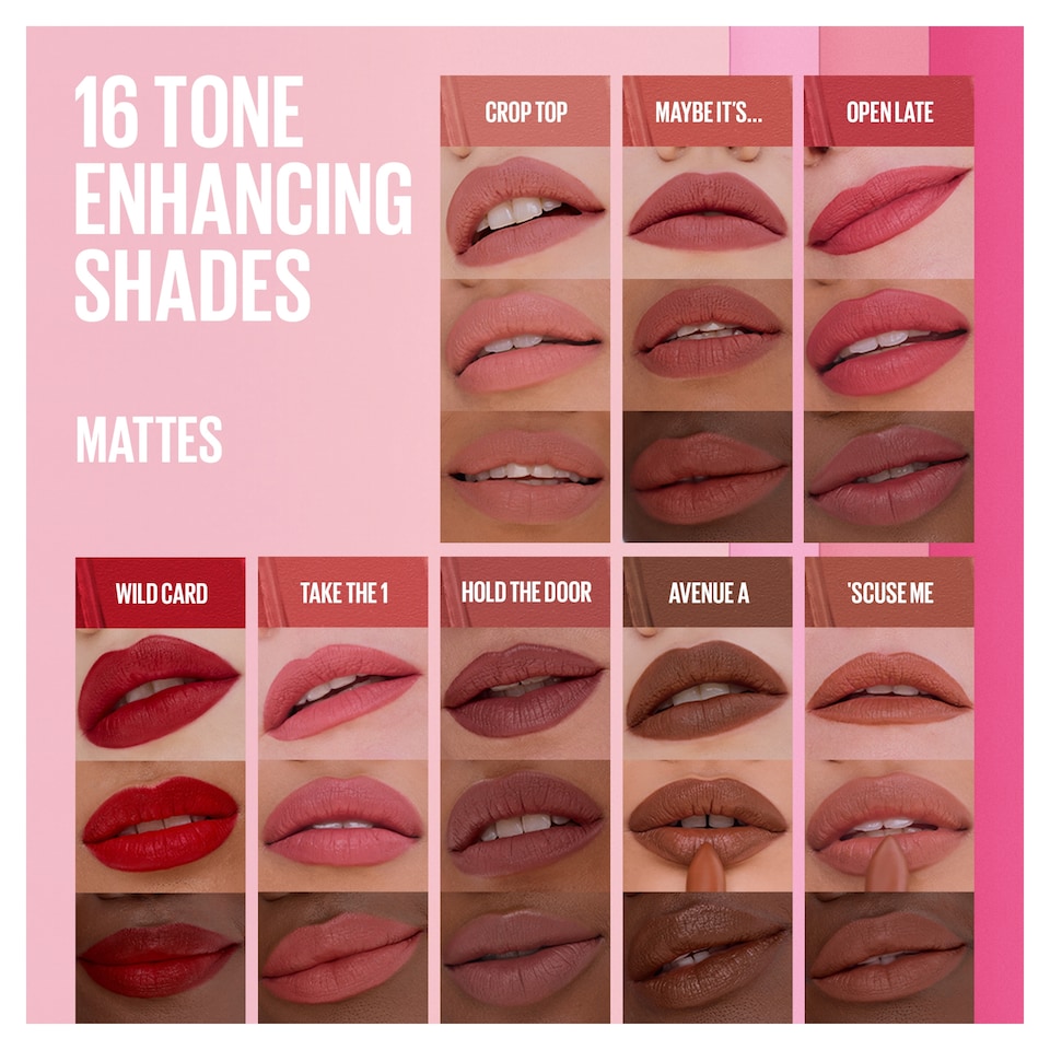 image 1 of Maybelline, Lipstick Matte, 002 Maybe Its ... 