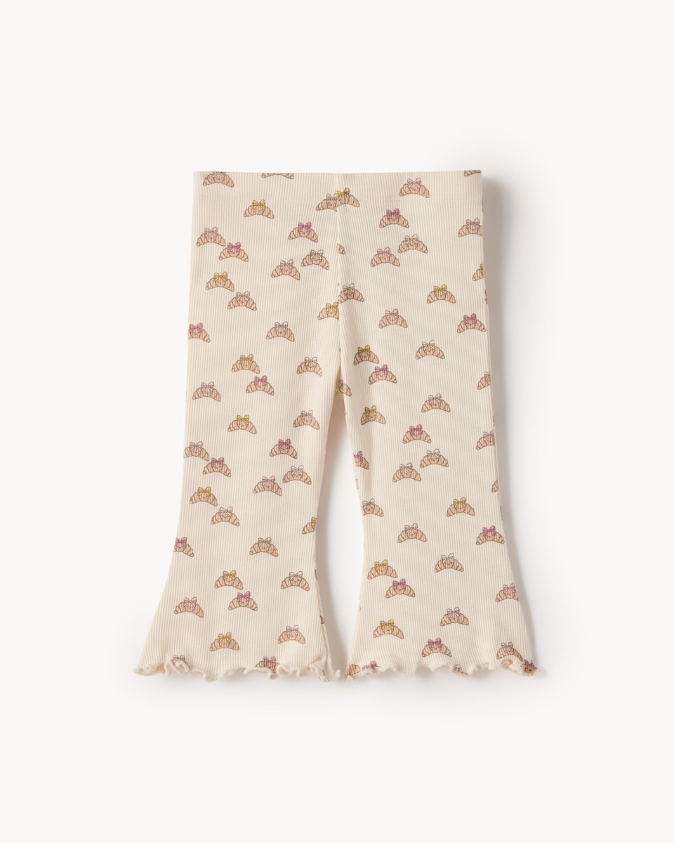 image 1 of F&F Baby 5-Pack Cotton Rich Leggings in Multi