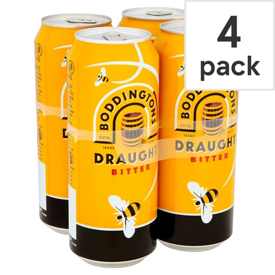 Boddingtons Draught Bitter 4 X 440Ml Tesco Groceries