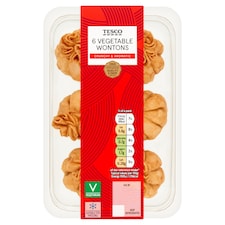 Tesco 6 Vegetable Wontons 108g