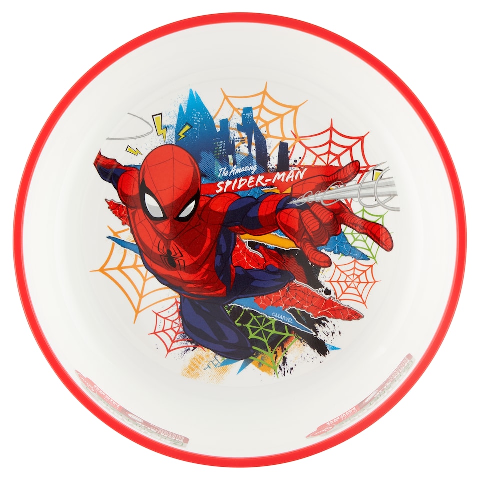Stor Non Slip Bicolor Premium Spiderman miska