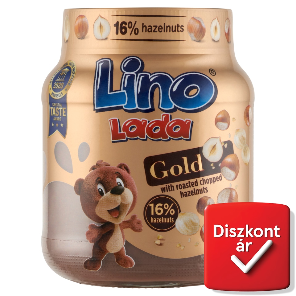 Lino Lada Gold mogyorós kenhető krém mogyoródarabkákkal 350 g  1. kép
