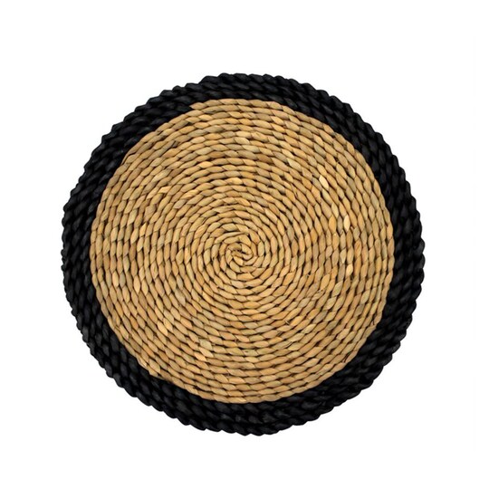 Tesco Sahara Round Placemat Black Tesco Groceries