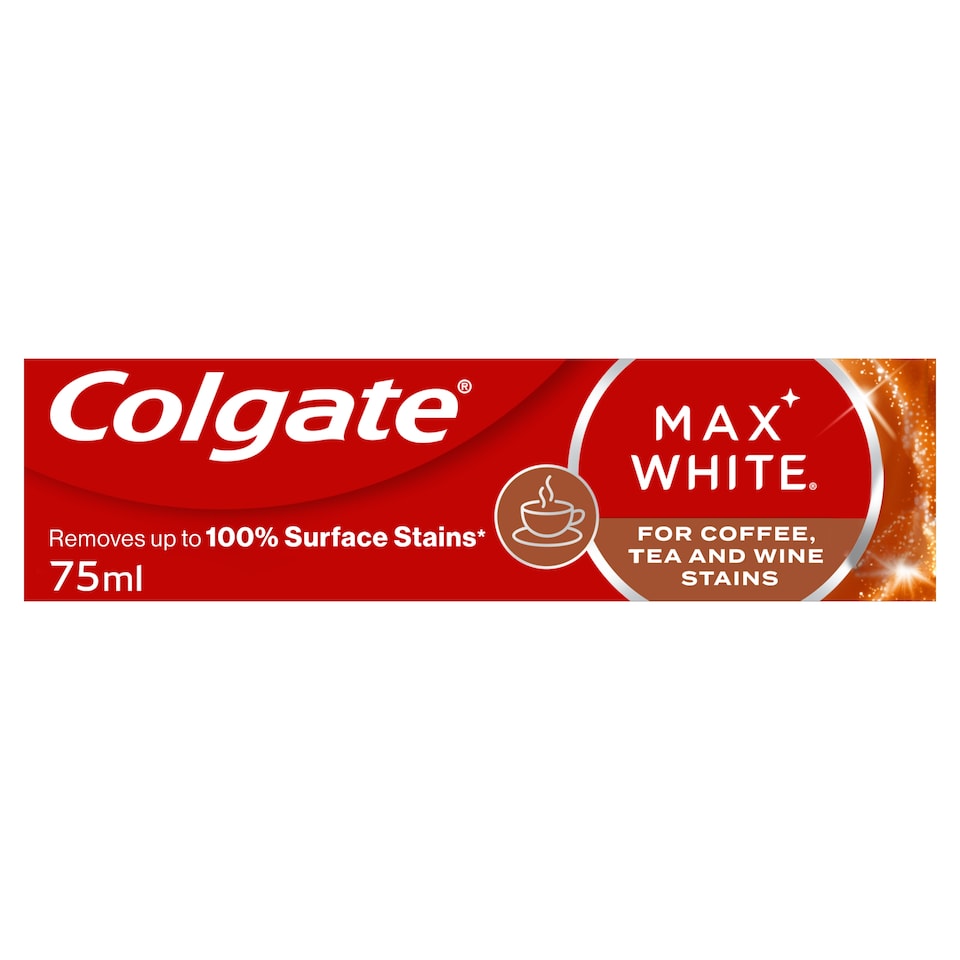 image 1 of Colgate Max White For Coffee, Tea & Wine Toothpaste {size}