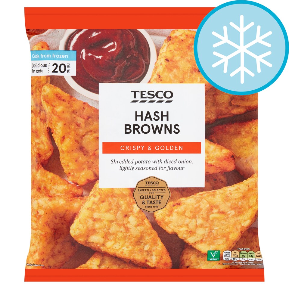 Tesco Hash Browns 750G