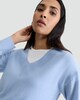 image 2 of F&F Premium Pure Cashmere V Neck Jumper in Blue