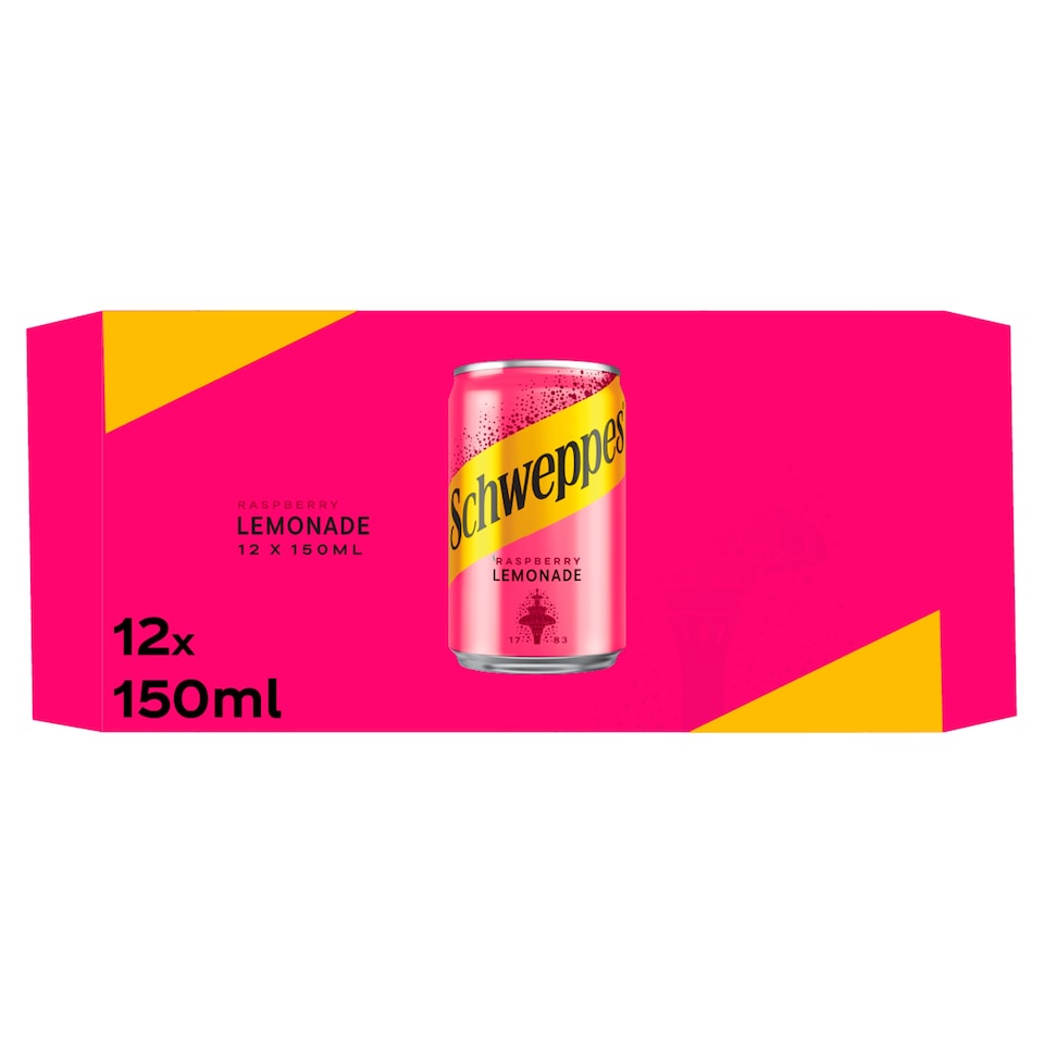 Schweppes Raspberry Lemonade 12 x 150ml