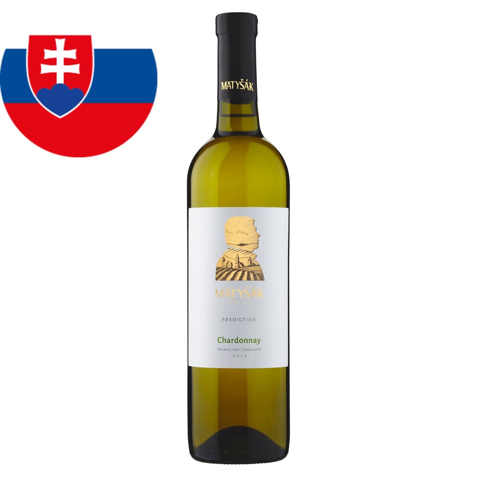 Matyšák Prediction Chardonnay neskorý zber biele suché víno 0,75 l
