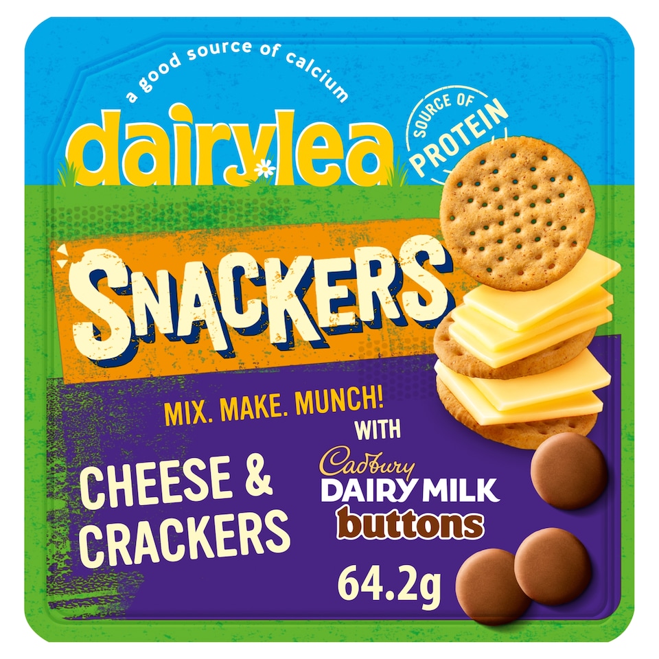 Dairylea Snackers Cheese & Crackers & Buttons 64.2G