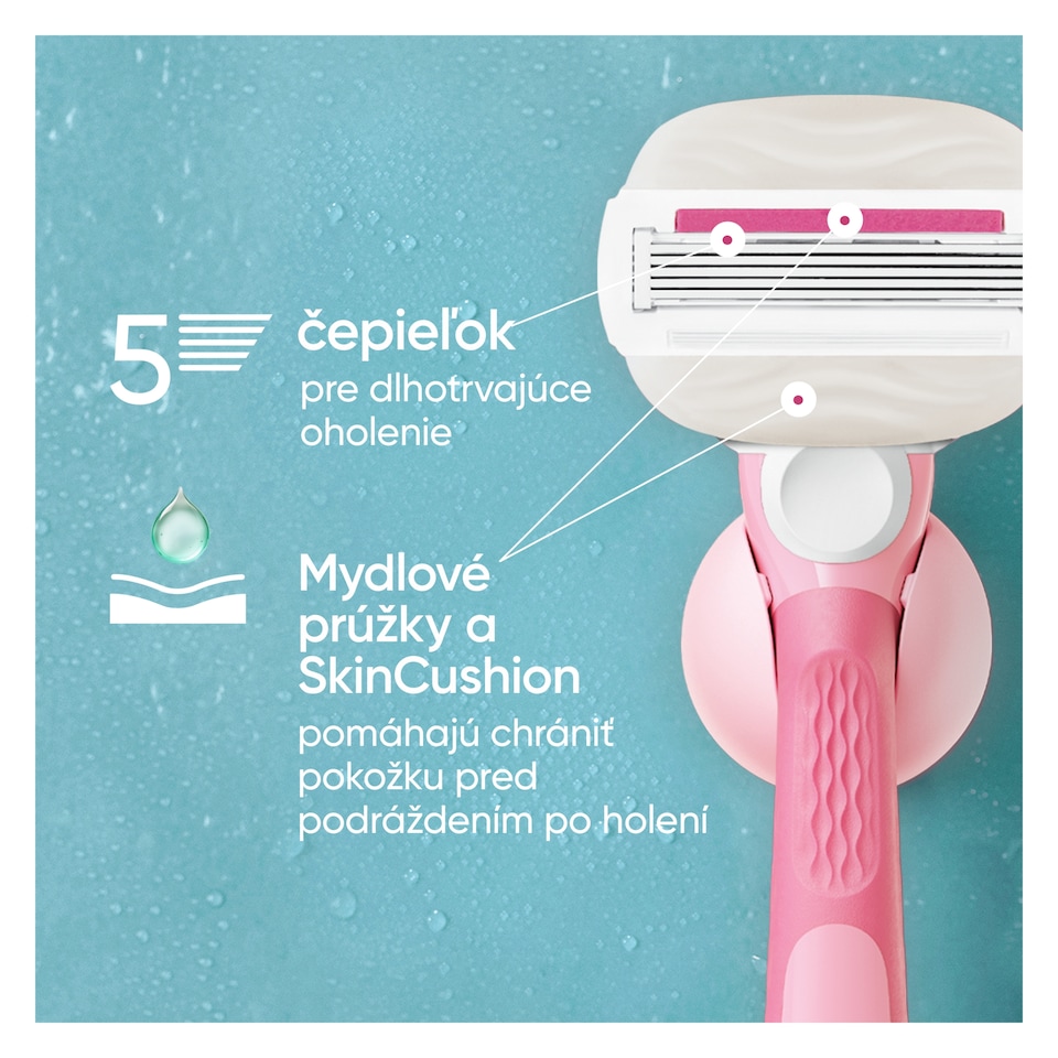image 1 of Gillette Venus ComfortGlide Miami s vôňou Sugarberry holiaci strojček pre dámy náhradná hlavica