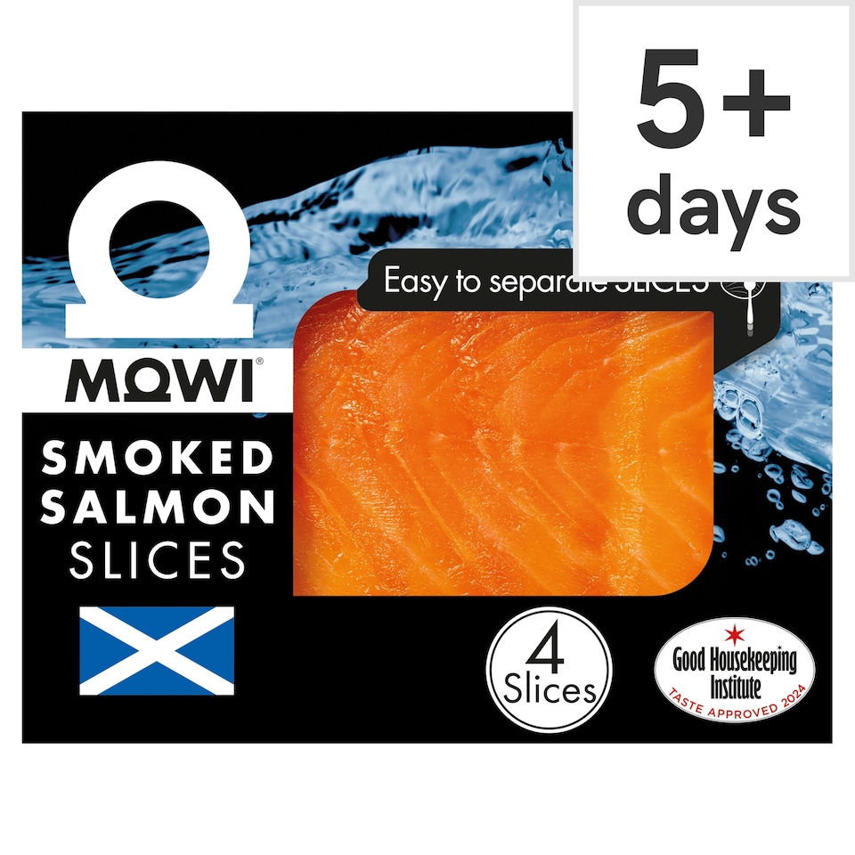 image 1 of Mowi Smoked Salmon Slices 4 Pack 100g