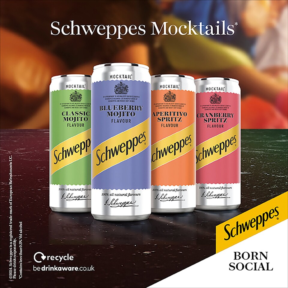image 1 of Schweppes Blueberry Mojito Mocktail 250ml