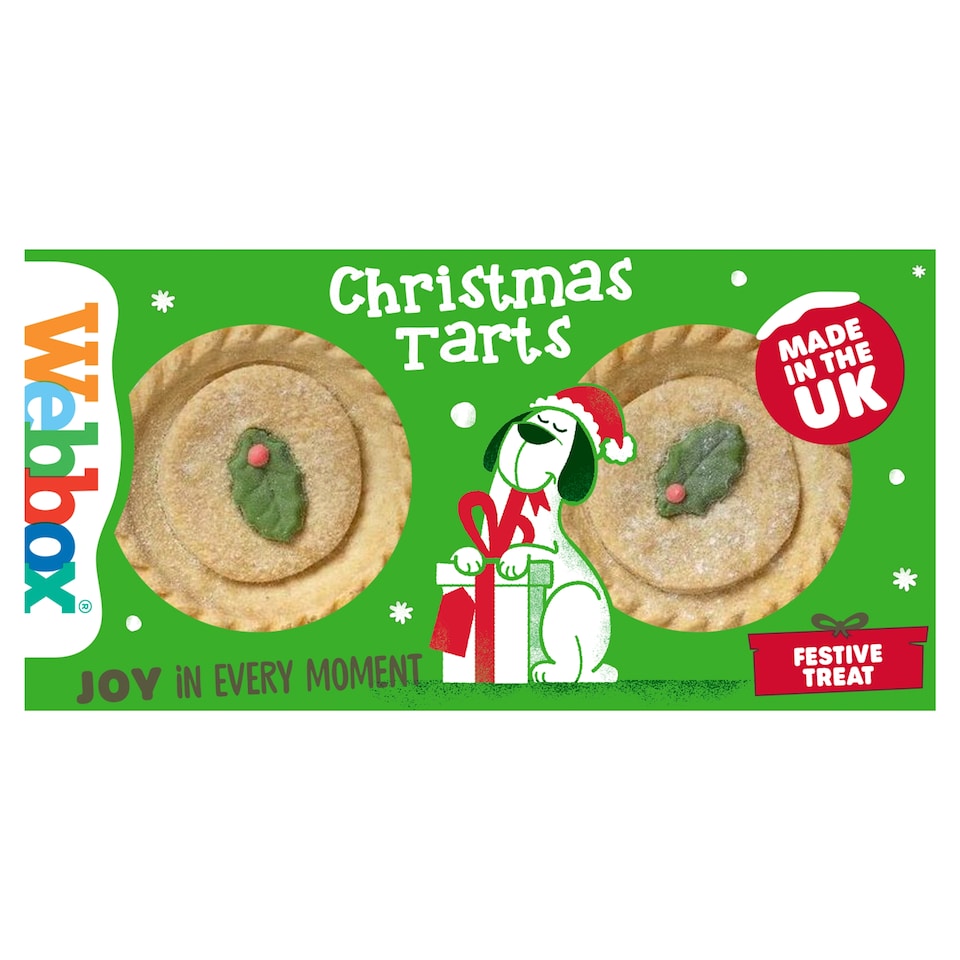 Webbox Christmas Festive Tarts for Dogs 60g