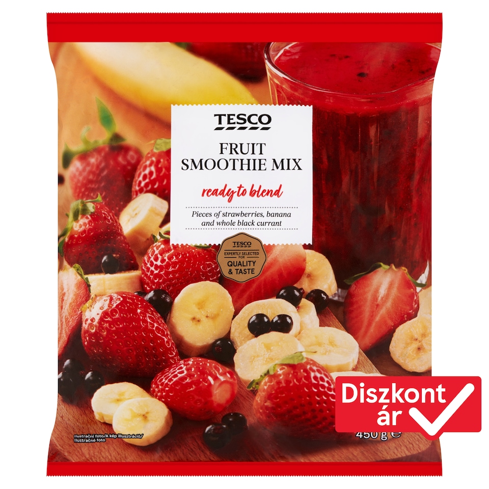 Tesco gyorsfagyasztott gyümölcskeverék turmixok készítéséhez 450 g