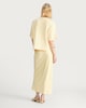 image 4 of F&F Boxy Fit Short Sleeved Brushed T-Shirt in Yellow
