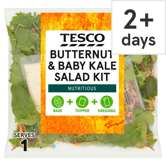 Tesco Butternut & Baby Kale Salad 160G