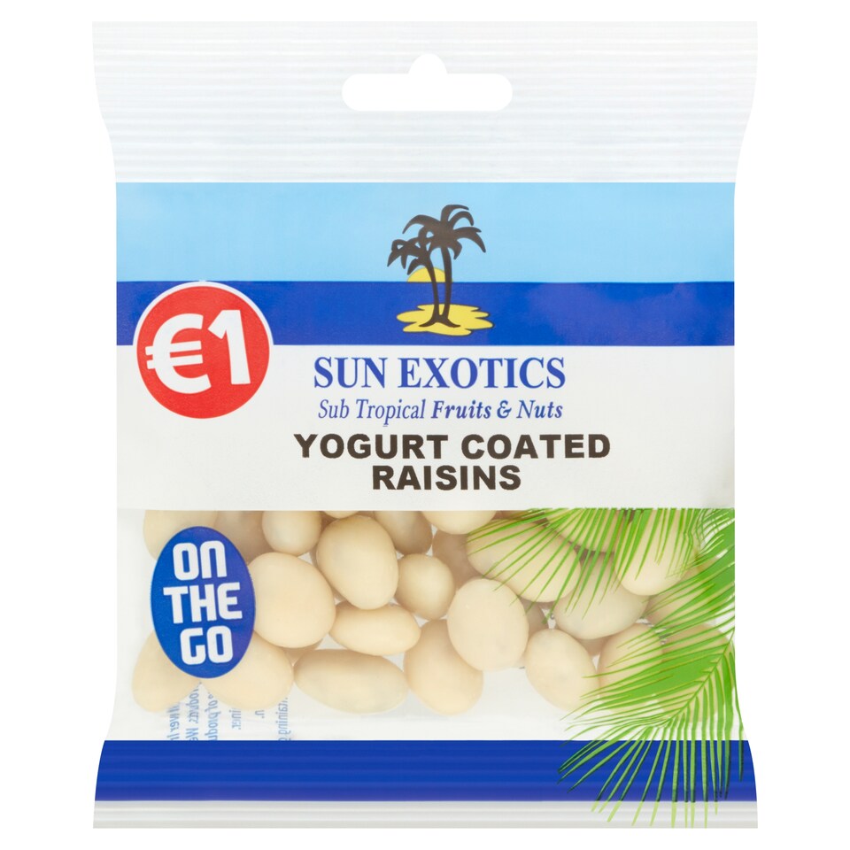 Sun Exotics Yoghurt Coated Raisins 60G
