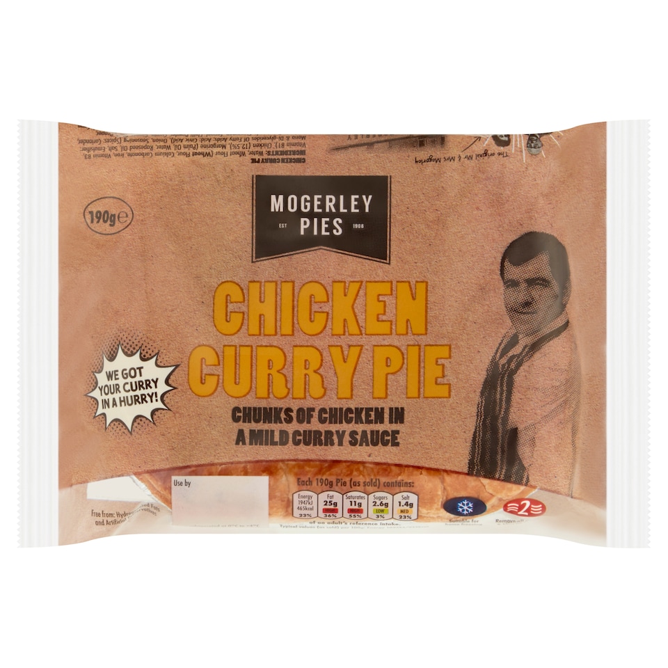 Mogerley Chicken Curry Pie 190G